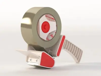Carton Sealing Tape Dispenser Gun 3D model