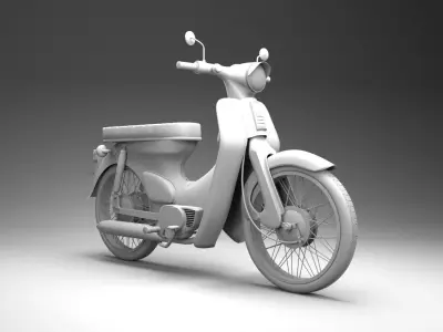 Honda Supercub C70 3D model