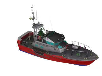 Rescue Boat 3D model by nsd7night
