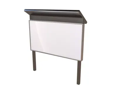 Advertising Display LCD Mockup v3 001 Low-poly 3D model