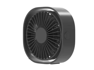 Small USB Desk Fan 3D model