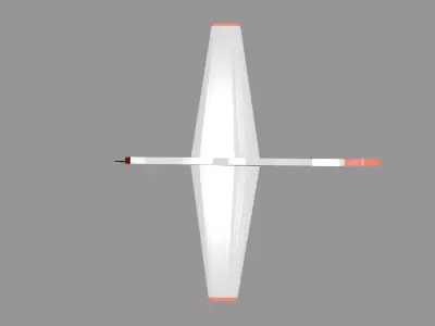 P51 Inspired Weather Vane Low-poly 3D model