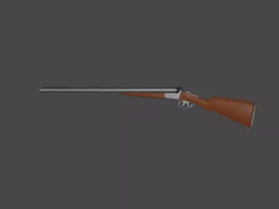 shootgun shotgun Low-poly 3D model