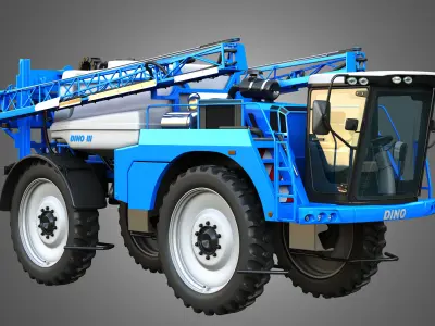 Dino3 Self-Propelled Sprayer - Open and Closed Arms 3D model