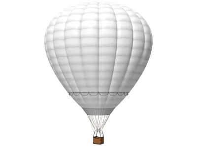 hot air balloon 3D model 6