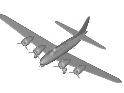 Boeing B-17 Flying Fortress 3D model buy