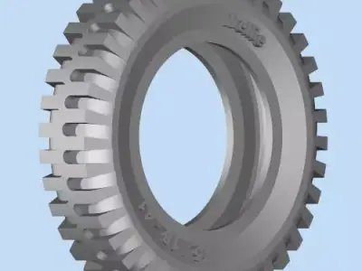 tire willys  rc modelo 3d print escala 3D print model