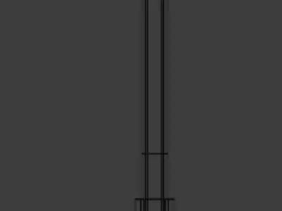 AM FM Radio Telescopic Remote Controller Antenna Low-poly 3D model