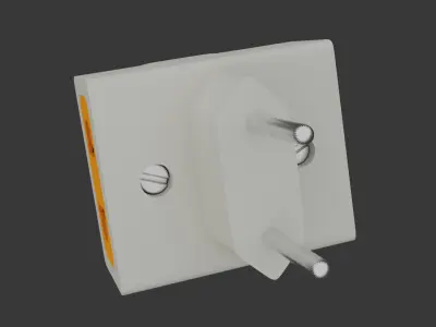 Realistic Electricity T-connection 3D model