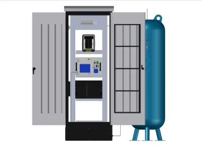 HYDRO FUELL CELL SYSTEM Low-poly 3D model