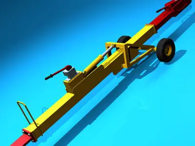 Airport tow bar 3D model