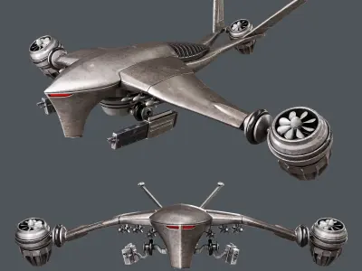 Hunter killer-drone 3D model