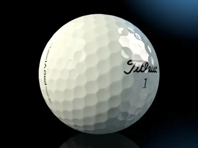 Golf Ball 3D model 30