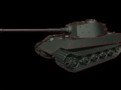 King Tiger 2 tanks 3D print model