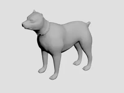Dog concept Low-poly 3D model