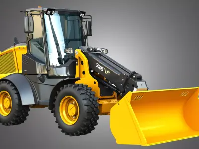 326 P-Tier Compact Wheel Loader - Bucket 3D model