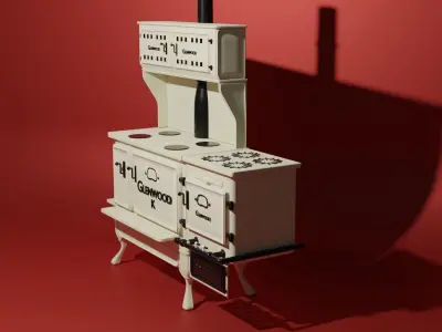 Retro range oven  3D model