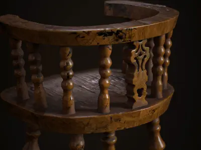 HOBBIT THONET CHAIR - VINTAGE - CLASSIC - RUSTIC - ANTIQUE 3D print model