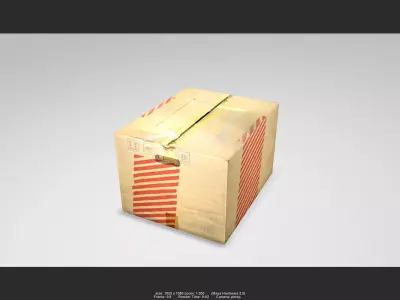 Box 06 Low-poly 3D model