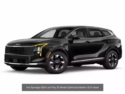 2026 Popular SUV Sedan Low Poly Vehicle Pack 11 Models 3D