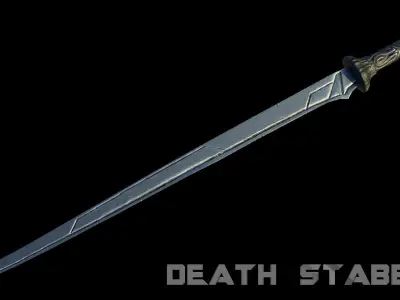 Death Stabber Low-poly 3D model