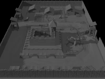 Medieval town  3D model