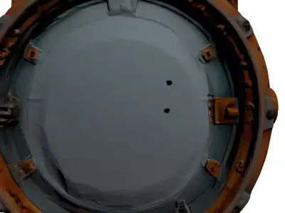 Rusty Submarine Porthole Hatch 3D model