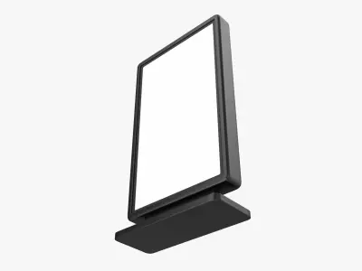 Advertising stand display mockup 09 3D model