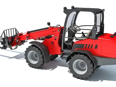 Telescopic Telehandler 3D model