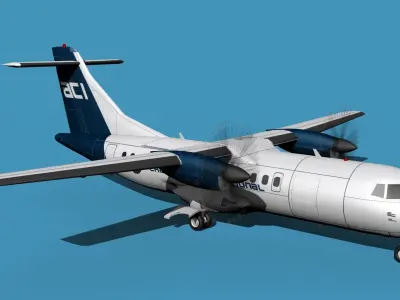 ATR-42-320 Air Charter International 3D model