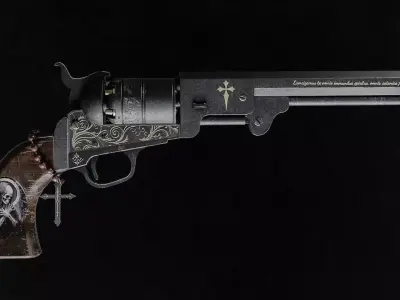 Exorcist Revolver Low-poly 3D model