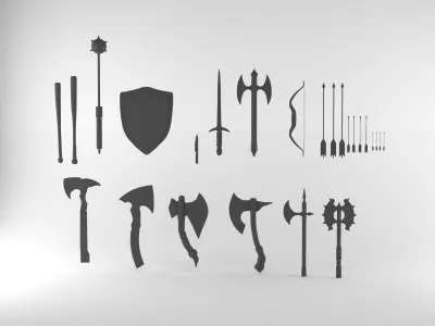 Melee 17The Base Mesh 3D model