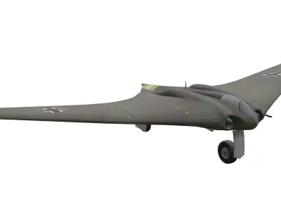 Horten Ho IX Low-poly 3D model purchase