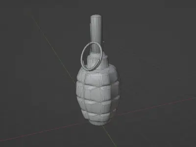 F1 Grenade Low-poly 3D model buy