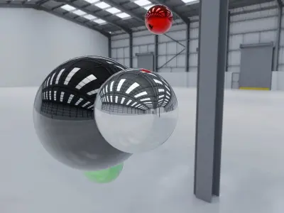 HDRI - Warehouse Interior 12 Low-poly 3D model