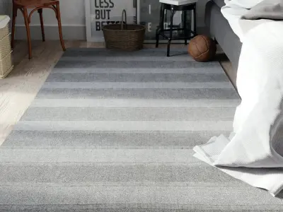  Sunset Stripe Designer Rug Model, Grey 