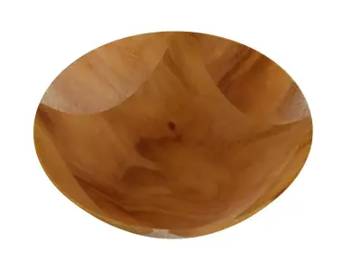 Brown Wodden Bowl 3D model