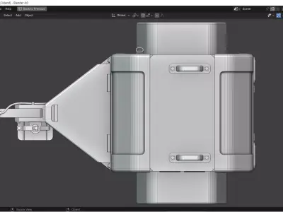 Towable Power Generator Low-poly 3D model