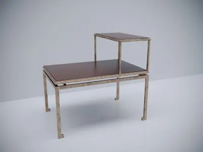 antique brass cofee table 3D model