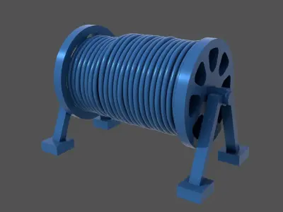 Naval hose reels - Commercial license - 1-200 scale 3D print model