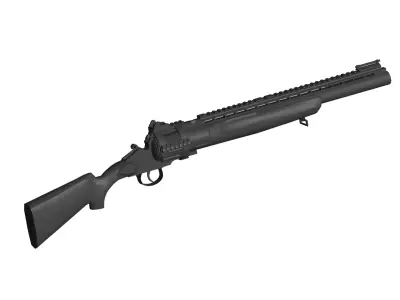 MTs255 revolver shotgun 3D model