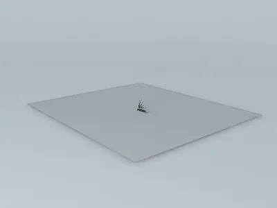 Sunfish Sailboat Free 3D model