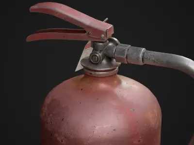 Fire Extinguisher Low-poly 3D model 29