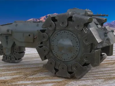 Alkett VsKfz 617 Minenrumer Vray 3D model
