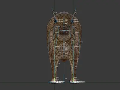 Squirrel Low-poly 3D model get