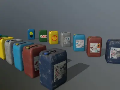 Jerry Can Low-poly 3D model shop