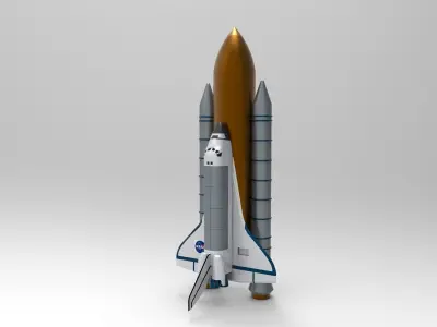 Space Shuttle 3D model 5
