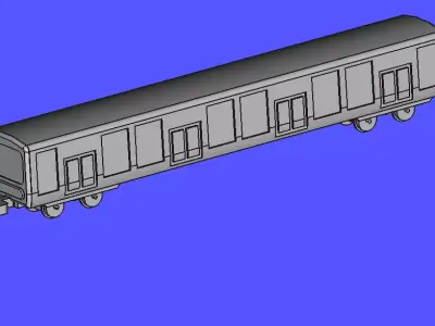 N gauge size model train Free 3D print model
