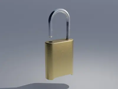 Lock 4K Realistic Low-poly 3D model