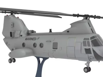 CH-46E Sea Knight 3D print model